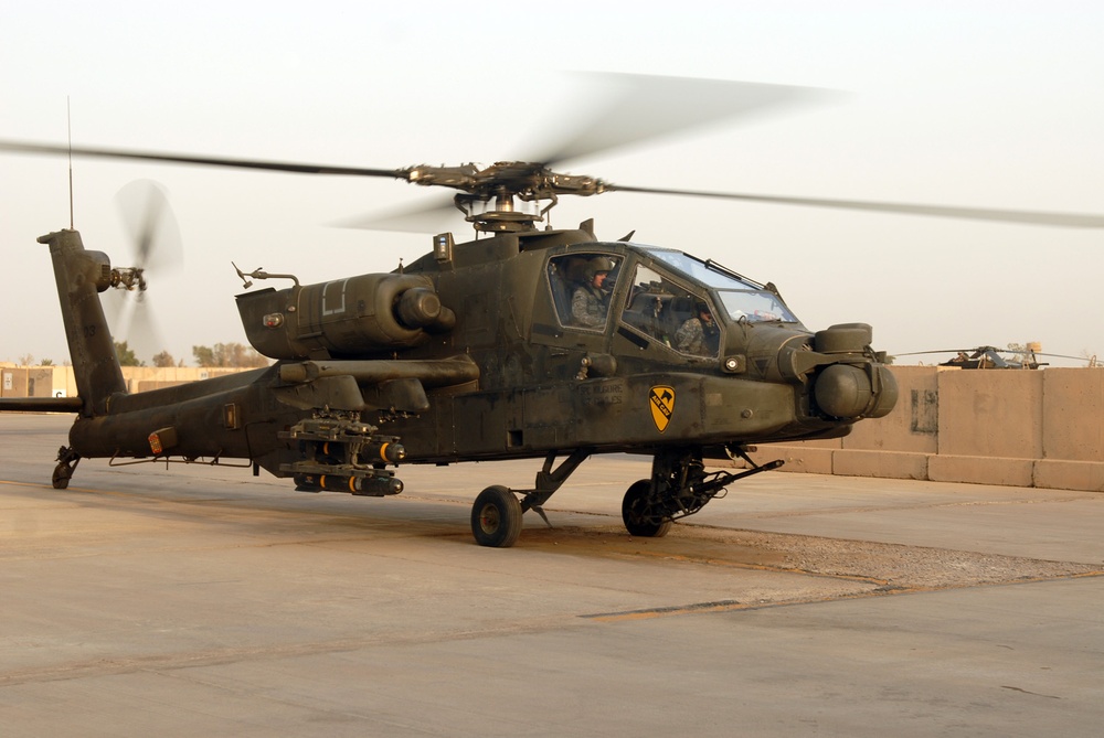 Apaches provide over watch, firepower