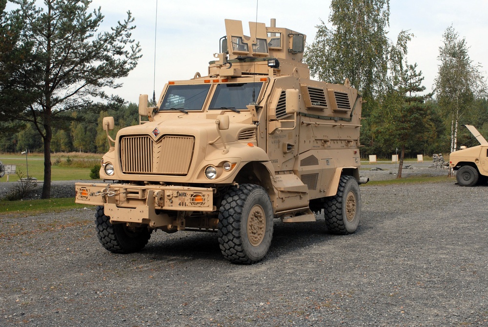 1st AD Military Police Build Knowledge About MRAP Vehicles