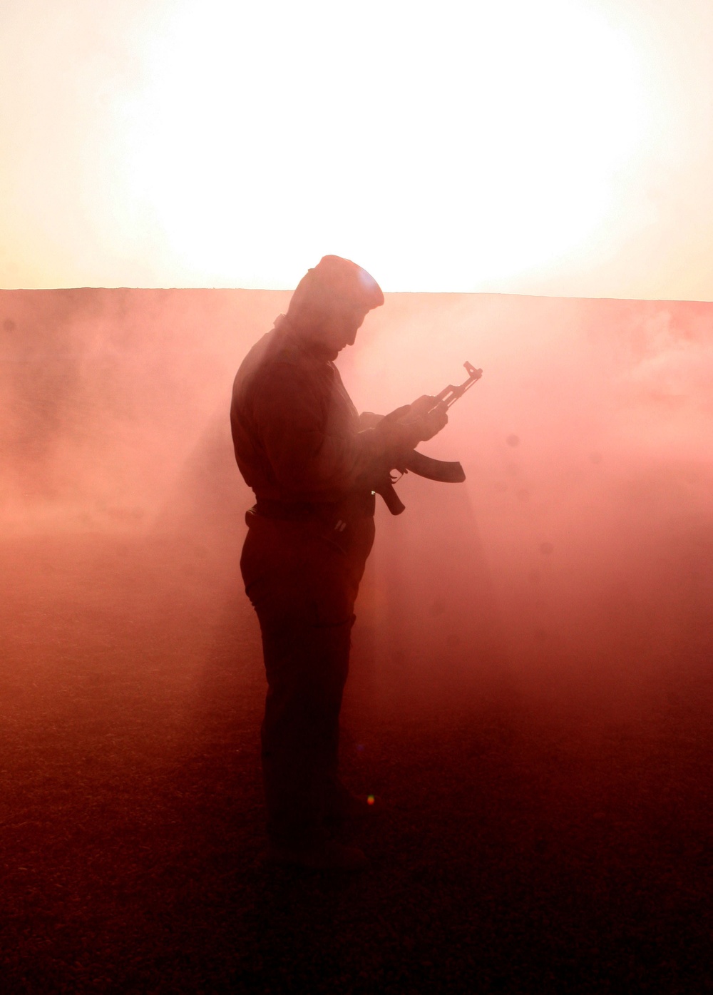 Military Transition Team Marines and Iraqi Military Police Put Rounds Down Range