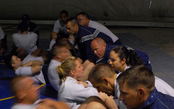 Commander emphasizes physical fitness in combat zone