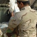 Soldiers makes food delivery in Baghdad
