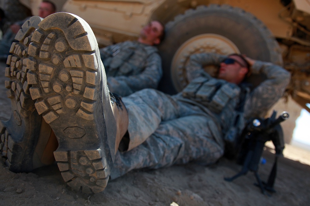 Soldiers head back to FOB Shank