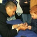 Sailors interact with local community
