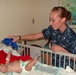 Sailors interact with local community