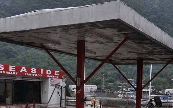 Relief efforts in Pago Pago