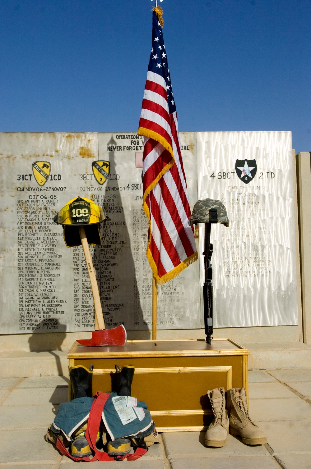 Soldiers Mark Eighth Anniversary of September 11 Terror Attacks.