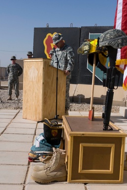 Soldiers Mark Eighth Anniversary of September 11 Terror Attacks.