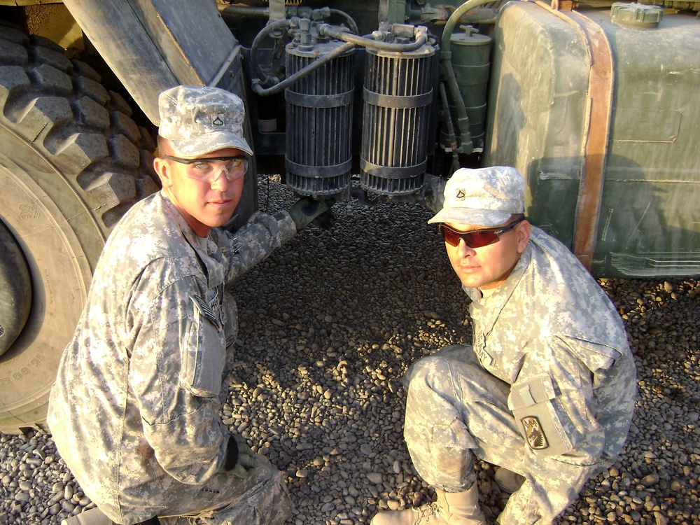 396th Trans. Co. conducts technical inspection on fleet