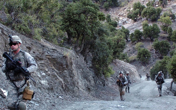 4th Infantry Division Soldiers Patrol Korengal Valley, Improve Lives of Citizens