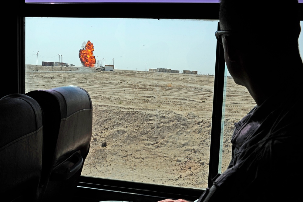 Explosive ordnance disposal demonstration