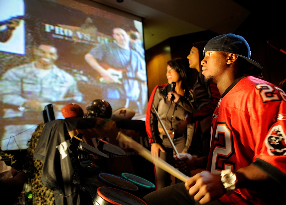 MacDill members taking on Buccaneer players