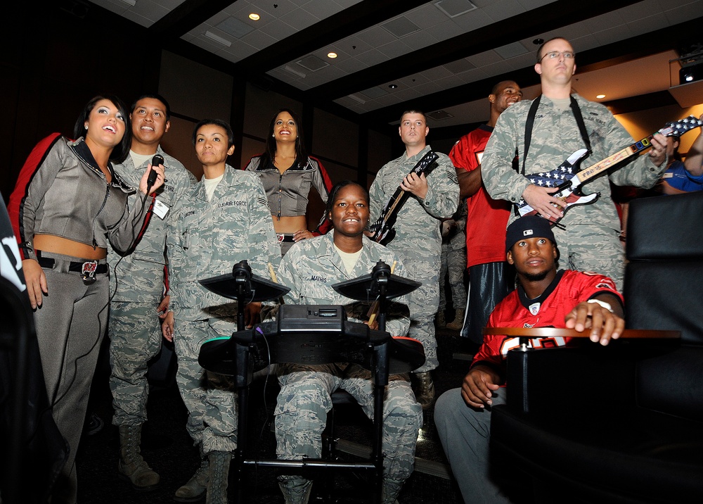 MacDill members taking on Buccaneer players