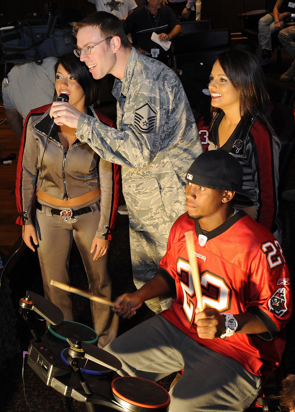 MacDill members taking on Buccaneer players