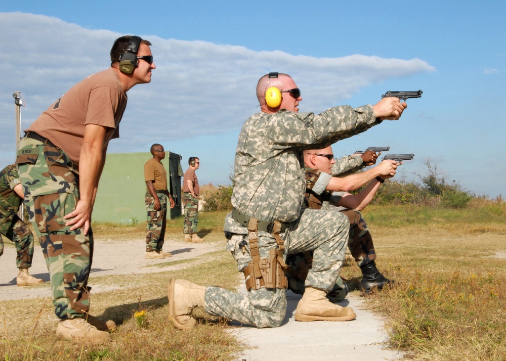 Handgun qualification course