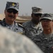 Iraqi general visits with artillery soldiers