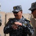 Iraqi general visits with artillery soldiers