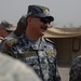 Iraqi general visits with artillery soldiers