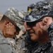 Iraqi general visits with artillery soldiers