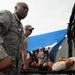 U.S. Air Force humanitarian assistance rapid response team cares for earthquake victims