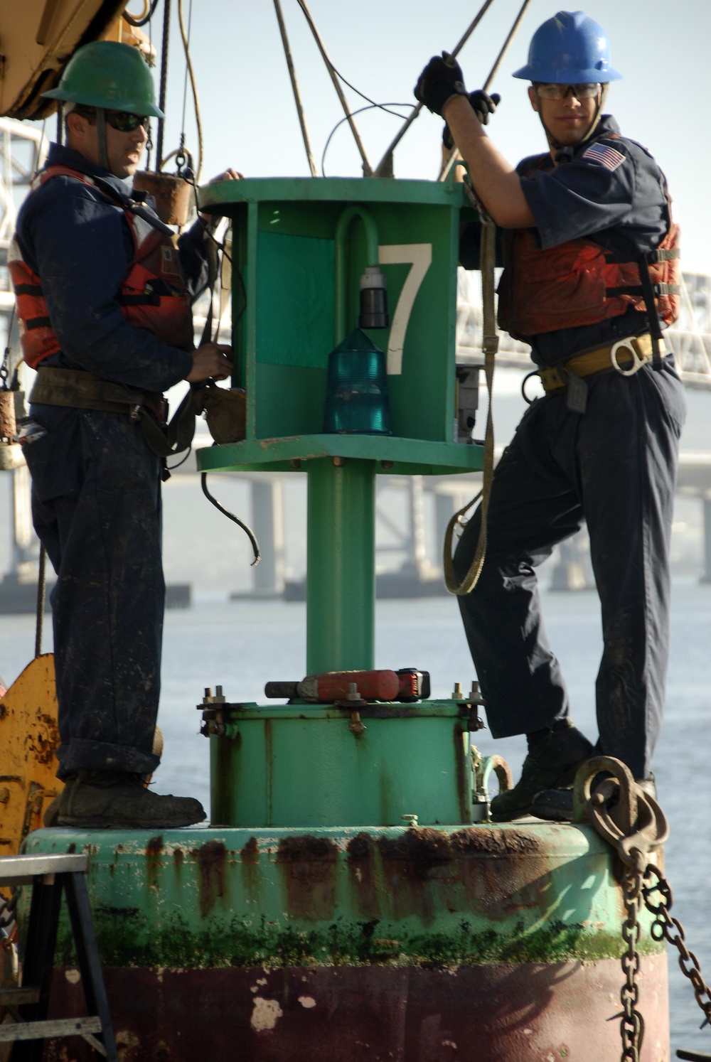 Coast Guard Cutter George Cobb Dismantles Buoy