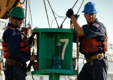 Coast Guard Cutter George Cobb Dismantles Buoy
