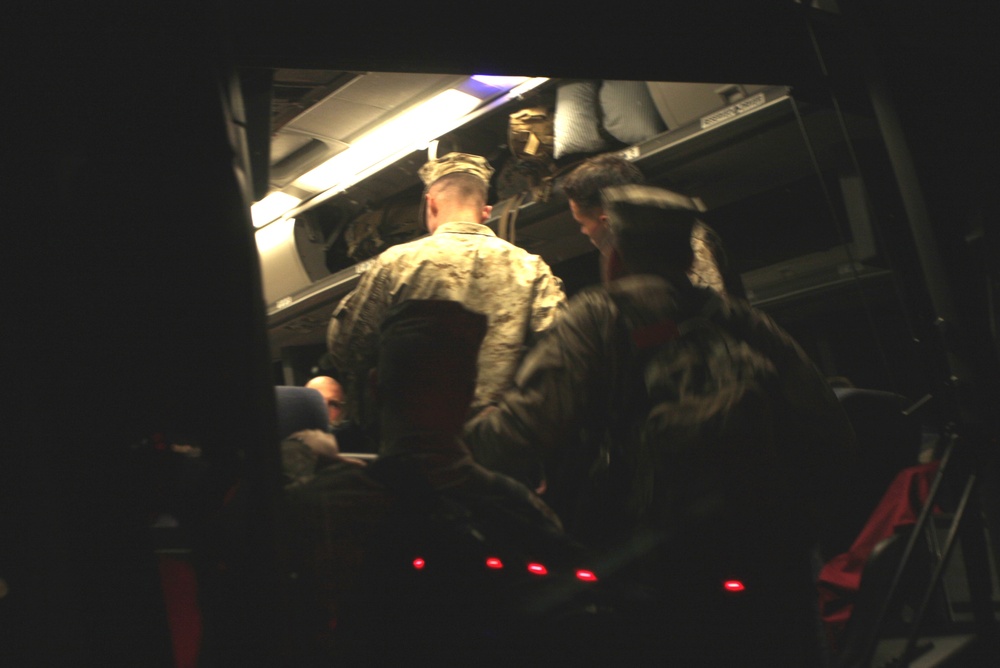 Combat Center Marines leave for combat tours