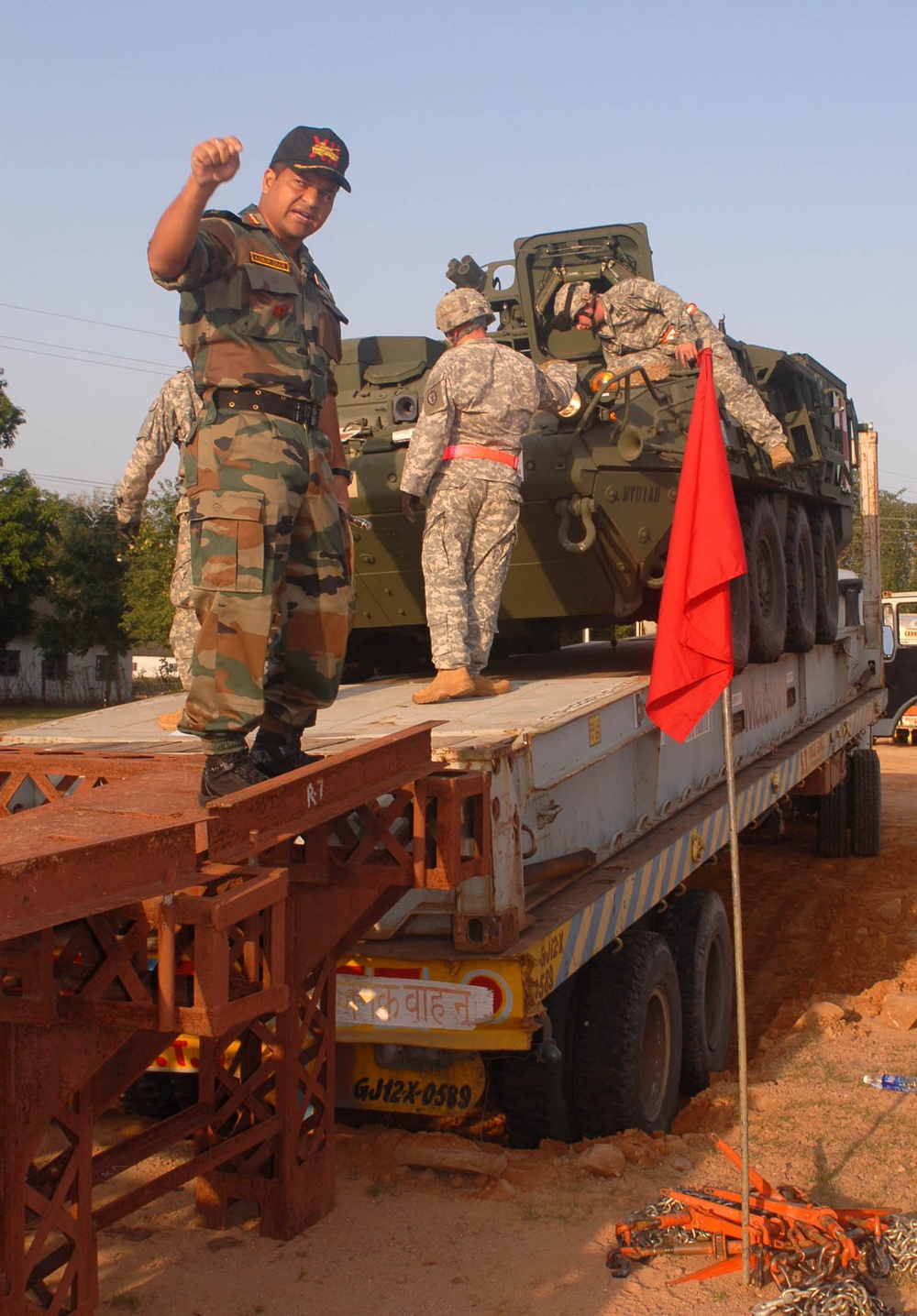 Strykehorse Soldiers Give Indian Army First Look at Strykers