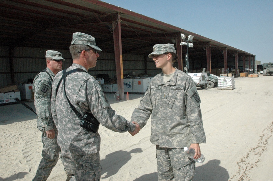 13th ESC commanding general visits troops in Multi-National Division-South