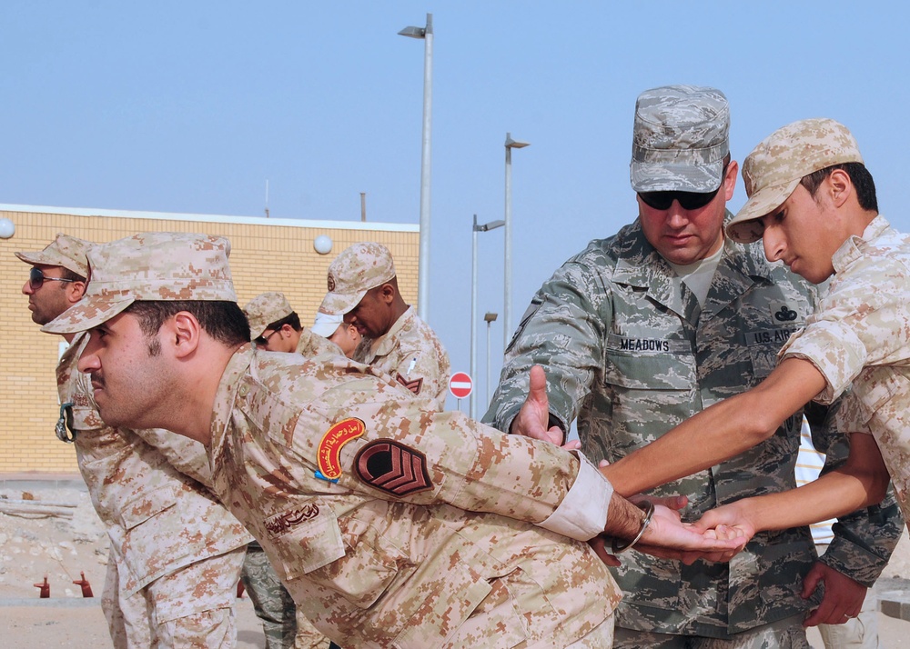 Host Nation Members Receive Security Forces Training From 386th ESFS