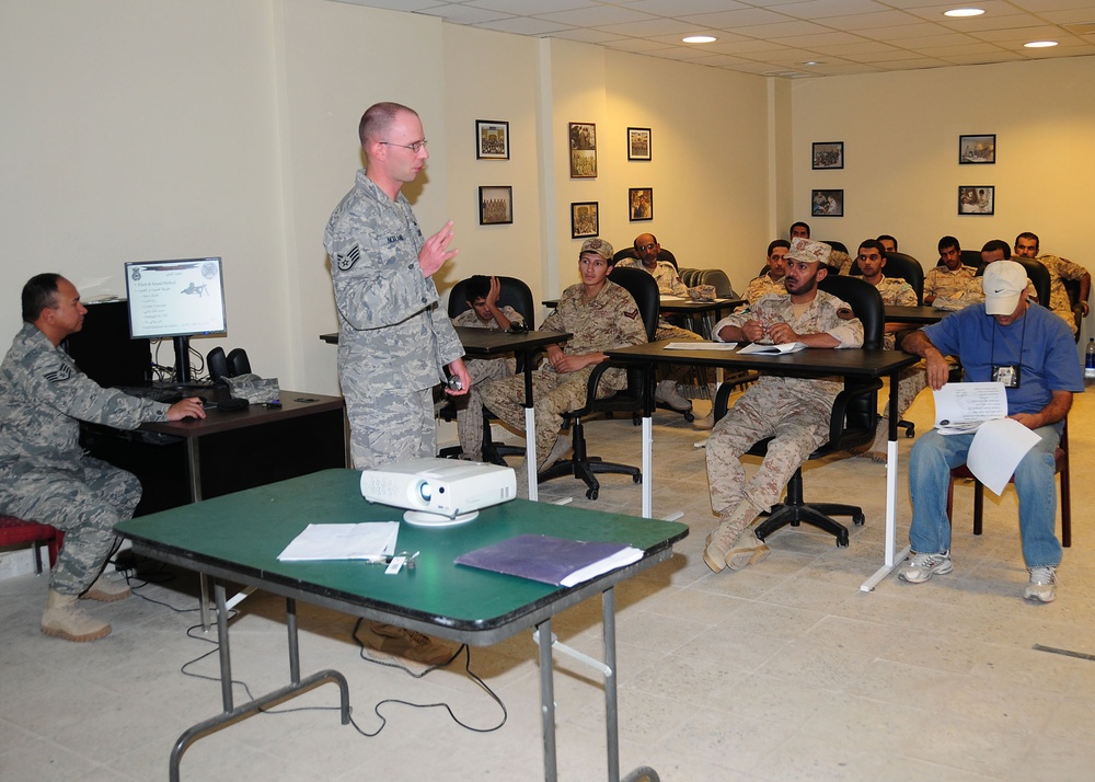 Host Nation Members Receive Security Forces Training From 386th ESFS