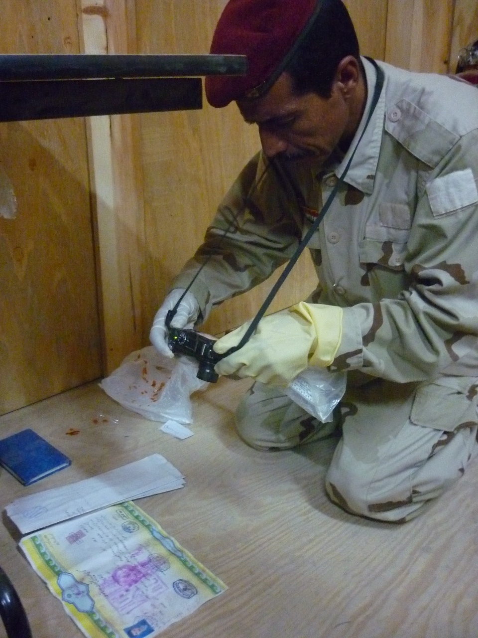 Crime scene investigators work to protect Maysan