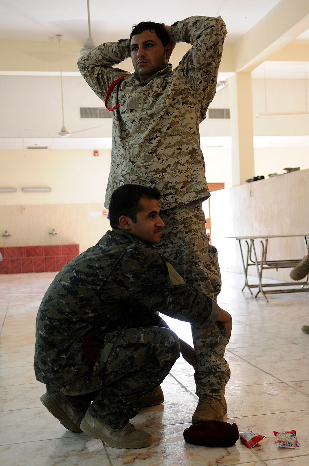 Iraqi commando's receive training