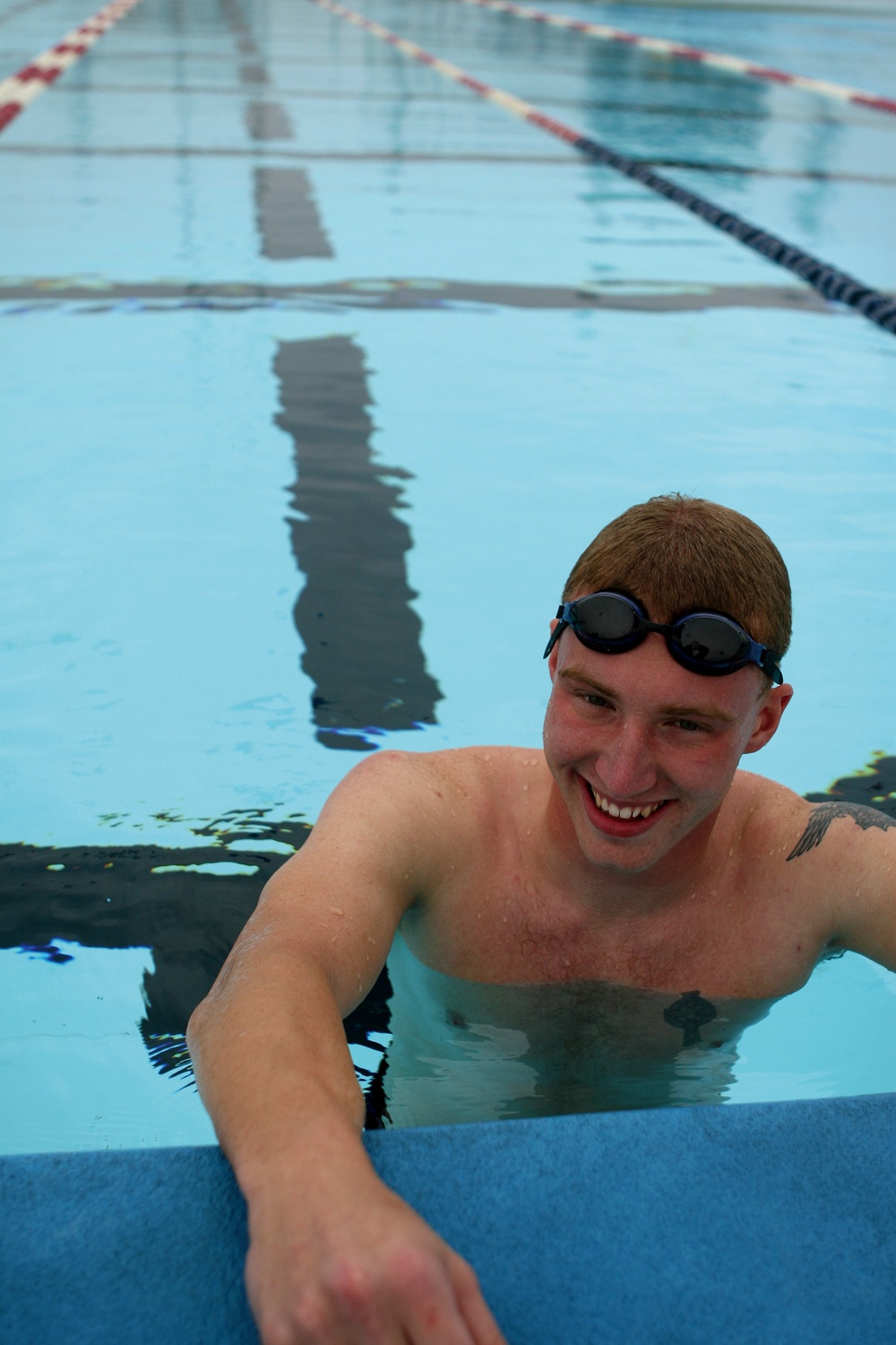 Swimming laps