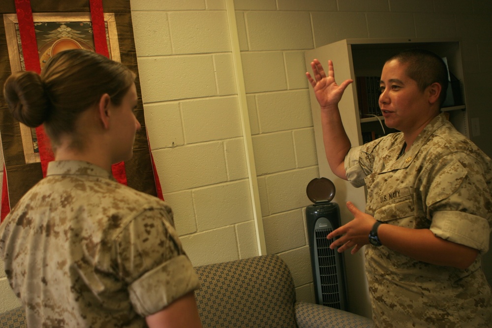 Navy's Only Buddhist Chaplain With 1st MLG