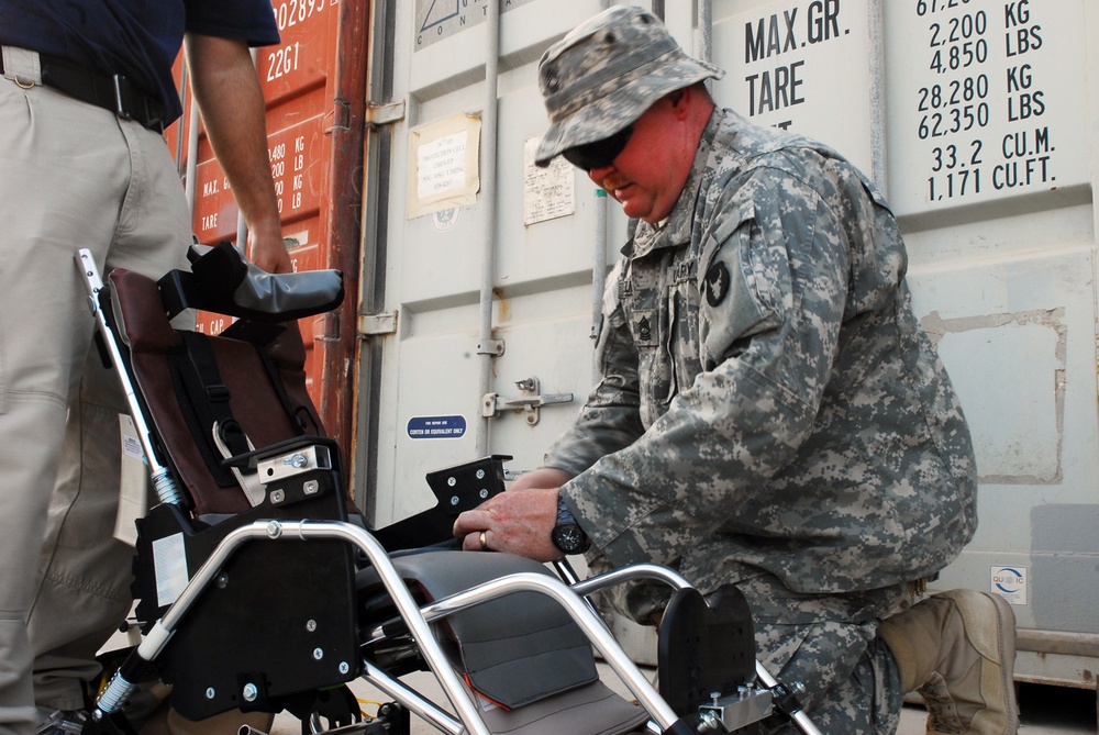 Wheelchair donations help many at Moosawii Hospital