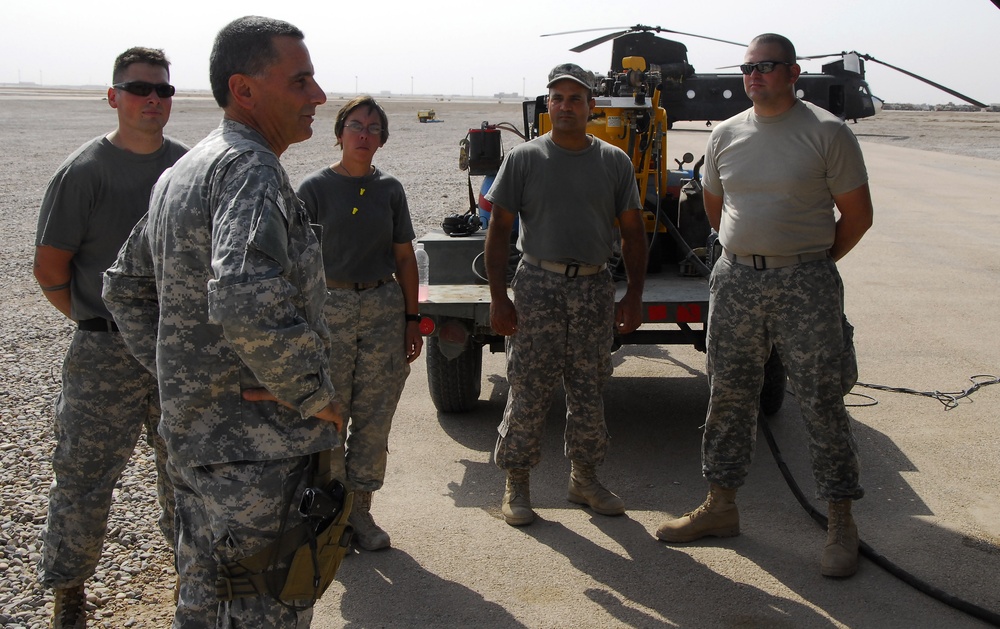 28th Division Commanding General, CSM visit Keystone Soldiers