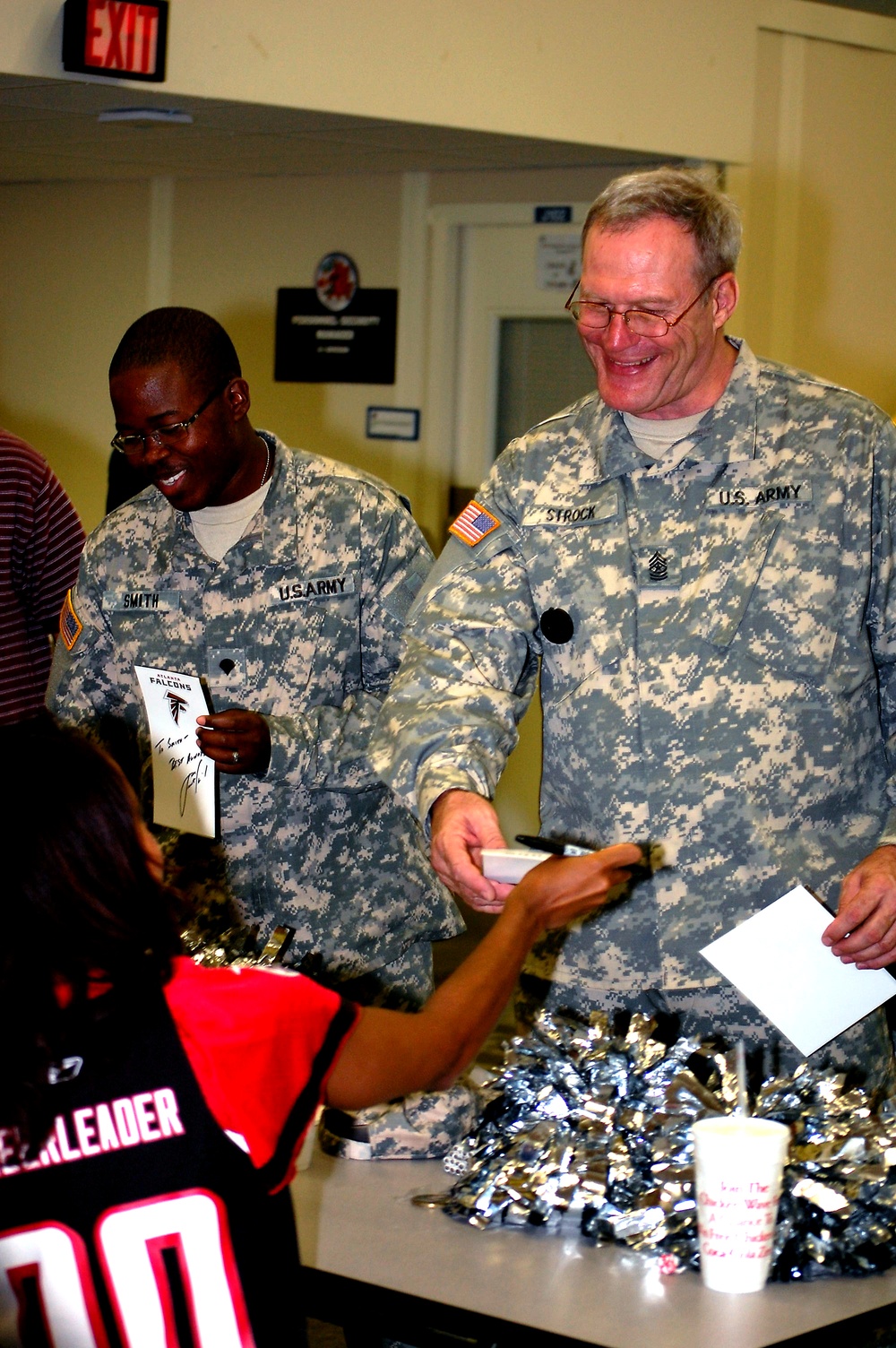 Freedom Team Salute Presentation to the Atlanta Falcons