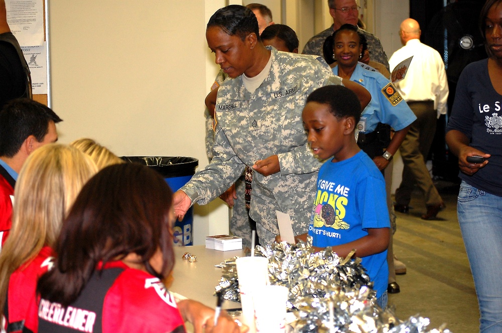 Freedom Team Salute Presentation to the Atlanta Falcons