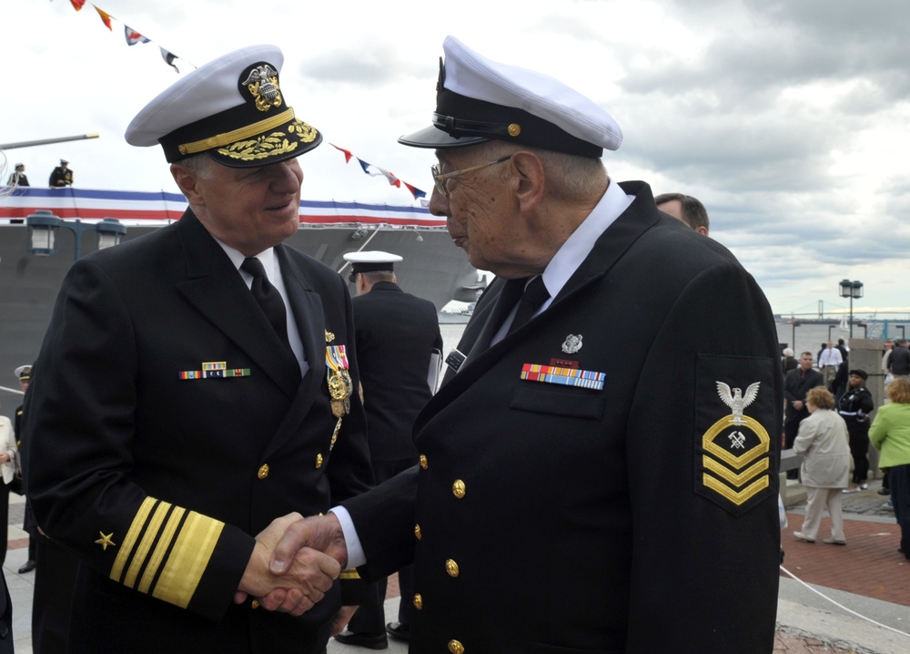 USS Wayne E. Meyer dedication ceremony