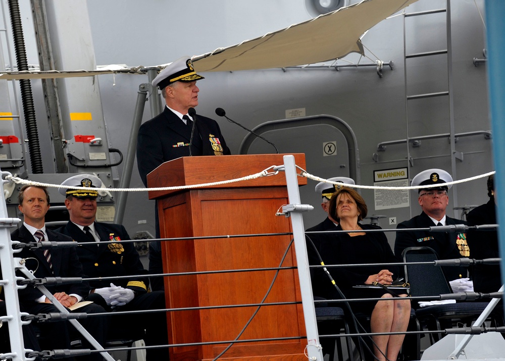 USS Wayne E. Meyer dedication ceremony