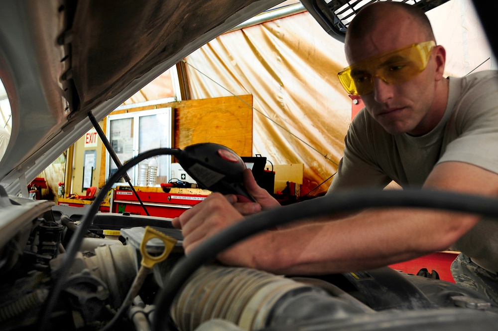 Vehicle Maintenance keeps the Air Force rolling