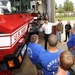 Firefighters meet with JROTC students