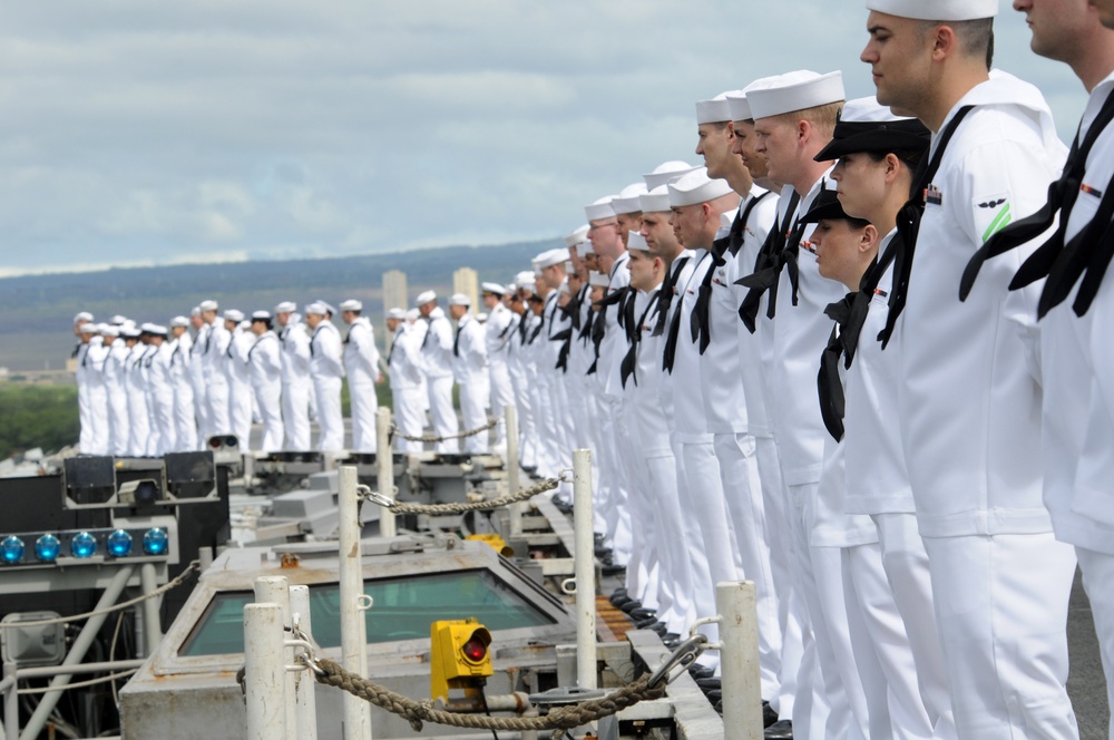Ronal Regan Visits Pearl Harbor