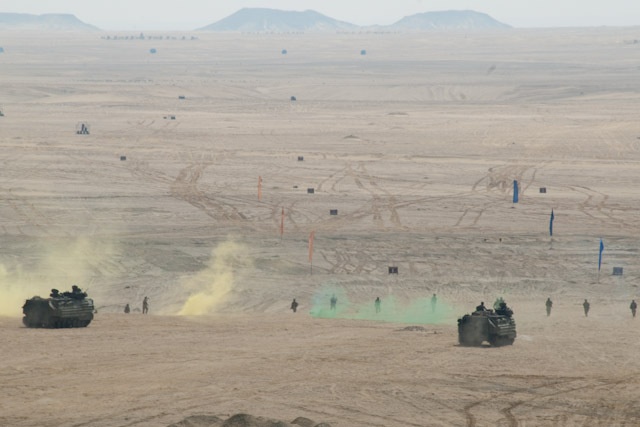 Multinational forces storm across Egypt