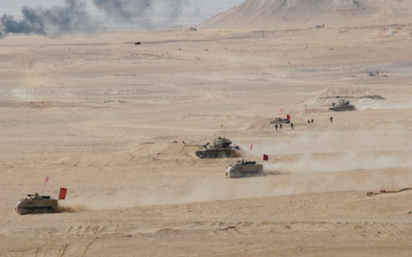 Multinational forces storm across Egypt