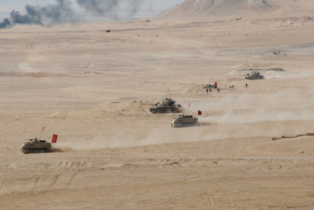 Multinational forces storm across Egypt