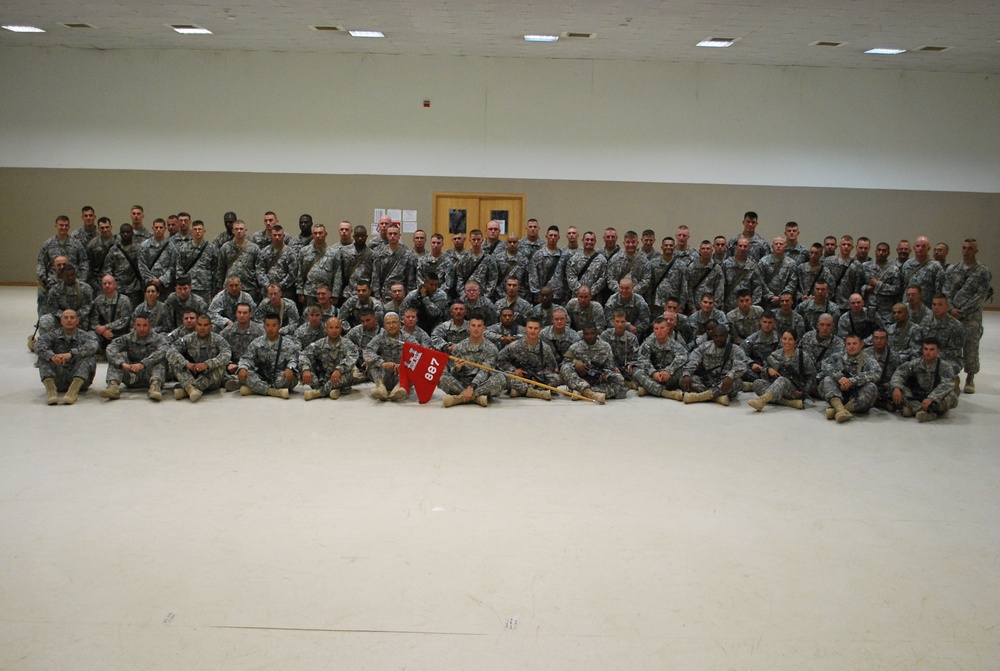 Commanders Pass Company Guidon in Iraq