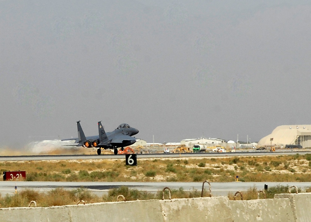 Fighters take off