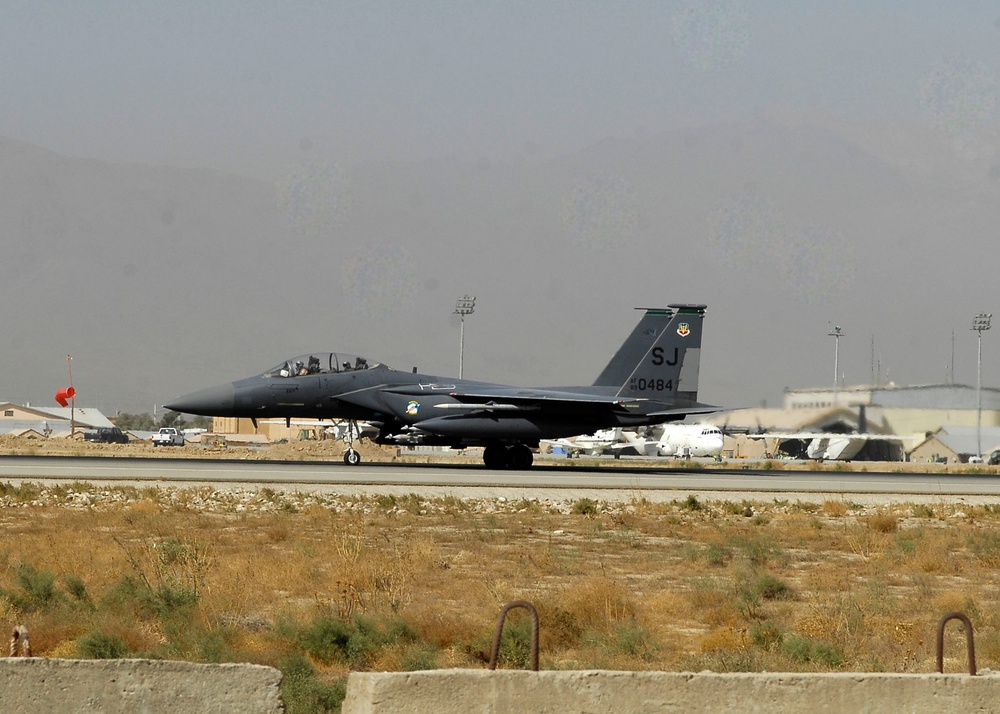 Fighters take off