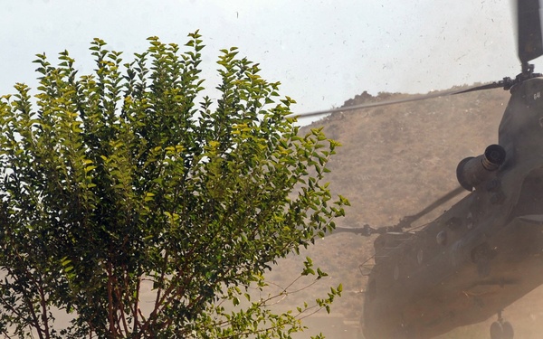 Paratroopers Conducts Air Assault in Bermel District